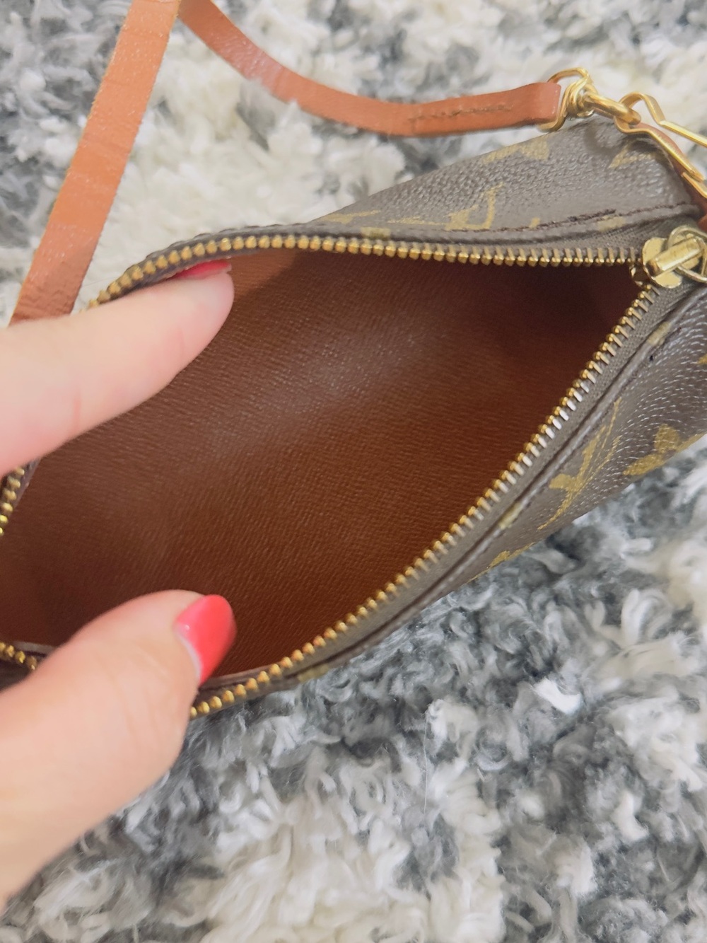 Louis Vuitton Brown Monogram Mini Papillon Shoulder Bag - Picture 7 of 10